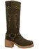 Image #2 - Dingo Women's Troubadour Studded Tall Fashion Boots - Round Toe, Olive, hi-res