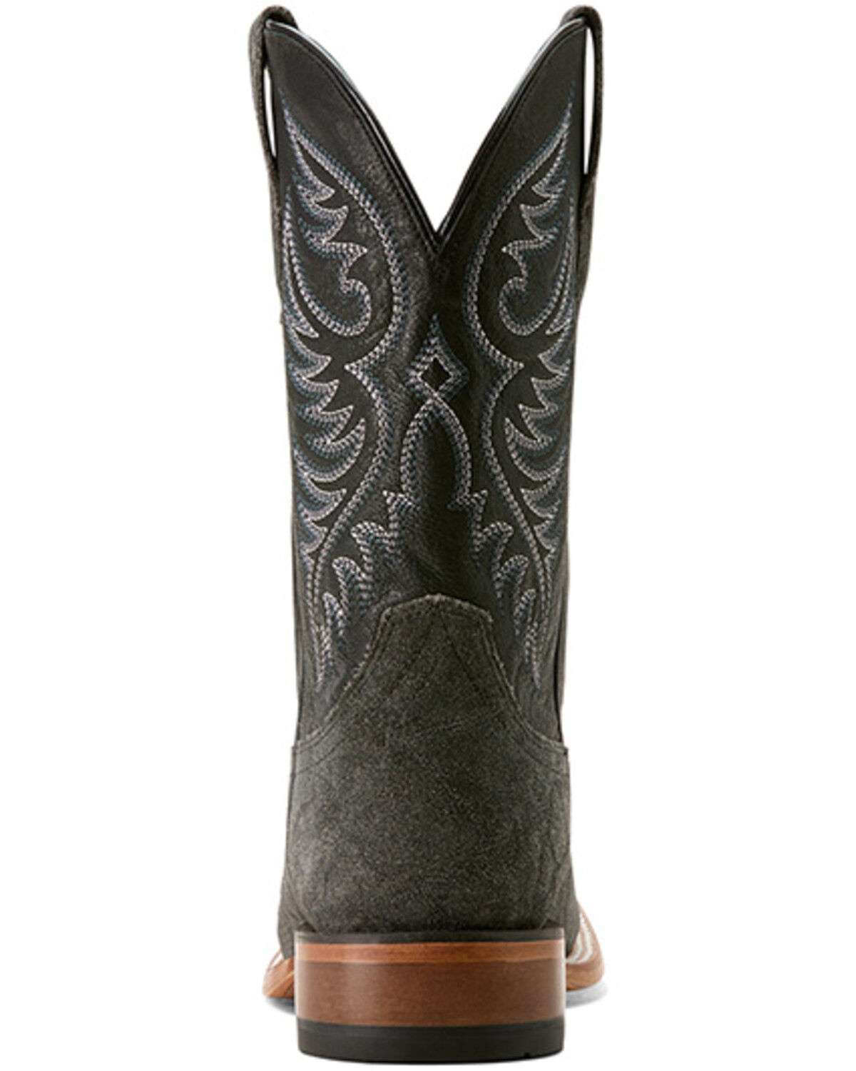 Image #3 - Ariat Men's Wiley Elephant Roughout Western Boots - Broad Square Toe, Black, hi-res
