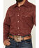 Image #3 - Wrangler Retro Men's Printed Long Sleeve Snap Western Shirt - Tall, Red, hi-res