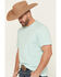 Image #2 - Cinch Men's Solid Logo Short Sleeve T-Shirt, Turquoise, hi-res