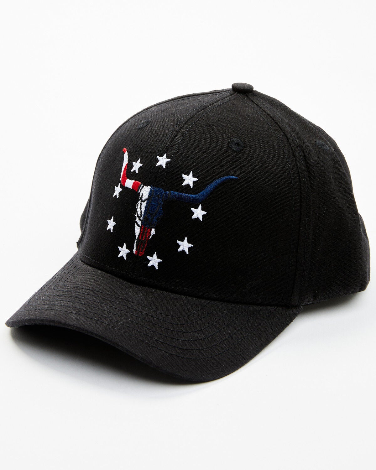 Cody James Men's Ranger American Longhorn Ball Cap, Navy, hi-res