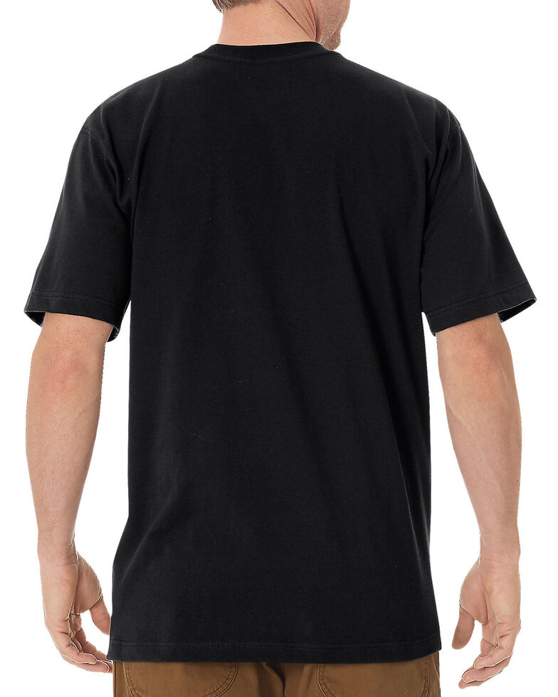 Dickies Men's Solid Heavyweight Short Sleeve Work T-Shirt - Big & Tall, Black, hi-res