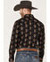 Image #4 - Dale Brisby Men's Stretch Antler Bull Skull Print Western Shirt, Black, hi-res