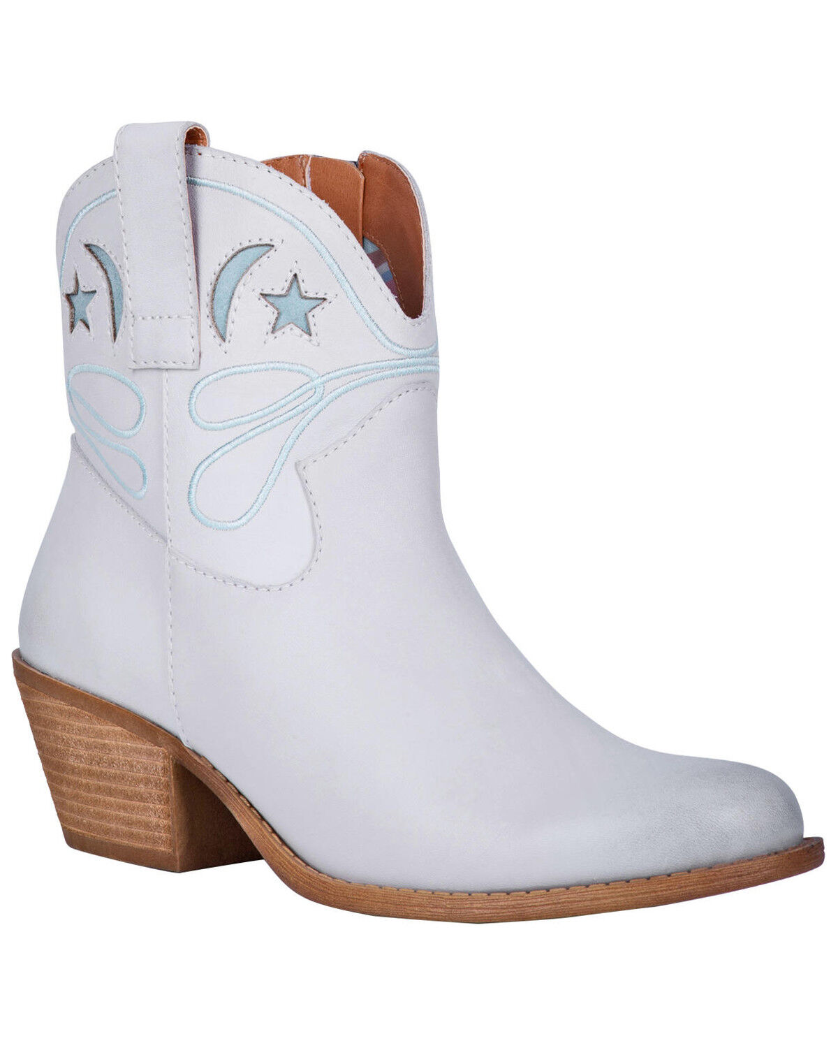 white cowboy booties