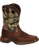 Lil' Durango Boys' Camo Saddle Western Boots - Square Toe , Camouflage, hi-res