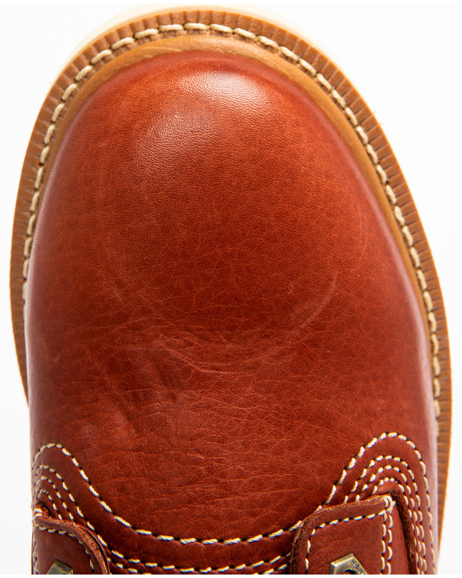 Image #5 - Hawx Men's 6" Grade Work Boots - Soft Toe, Red, hi-res