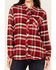 Image #3 - Idyllwind Women's Plaid Print Long Sleeve Snap Western Shirt, Wine, hi-res