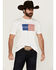 Image #1 - Kimes Ranch Men's Boot Barn Exclusive American Trucker Short Sleeve Graphic T-Shirt, White, hi-res
