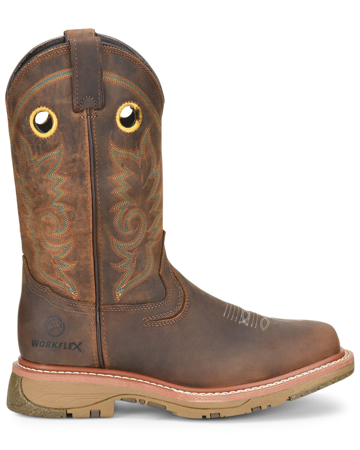 Image #2 - Double H Men's Elijah Western Work Boots - Composite Toe, , hi-res