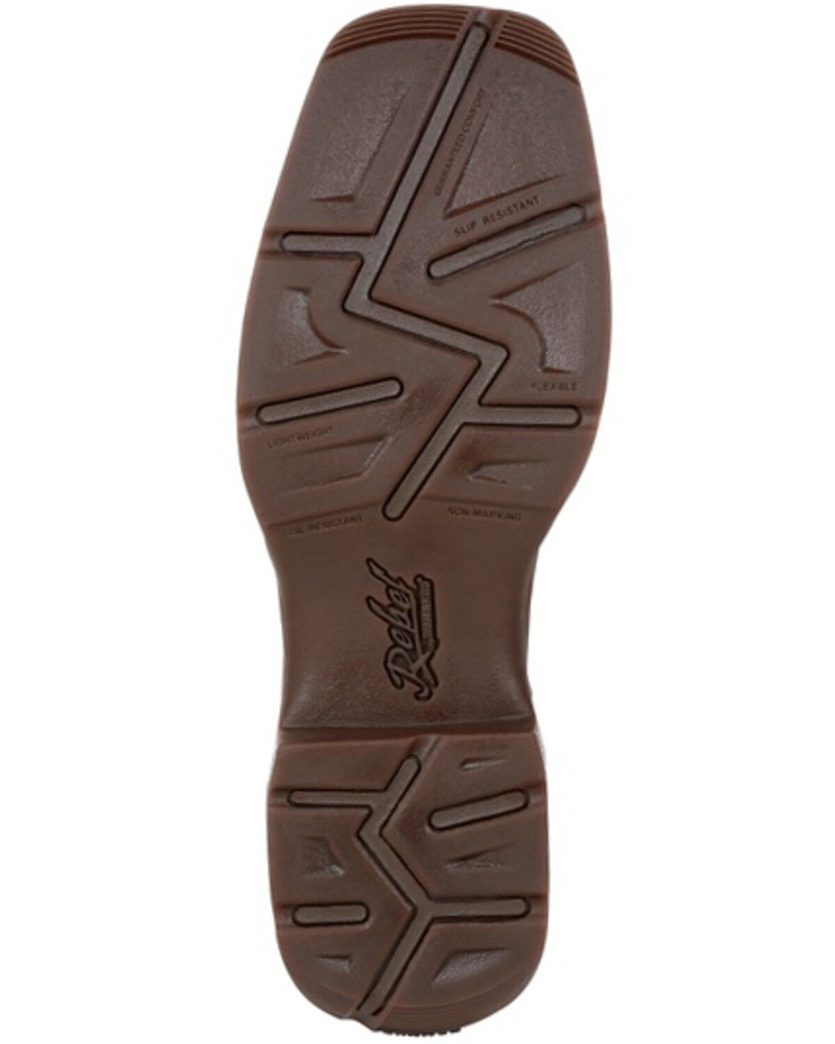 Image #7 - Durango Men's Army Green USA Western Performance Boots - Square Toe, Brown, hi-res