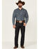 Image #1 - Cody James Men's Heeler Dark Wash Stretch Stackable Straight Leg Jeans, Blue, hi-res