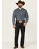 Image #1 - Cody James Men's Heeler Dark Wash Stretch Stackable Straight Leg Jeans , Blue, hi-res