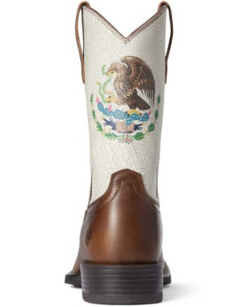 Image #3 - Ariat Men's Sport Orgullo Mexicano Western Performance Boots - Broad Square Toe, Brown, hi-res
