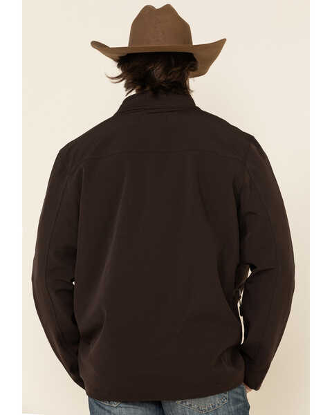 Image #2 - Cody James Men's Brown Steamboat Softshell Bonded Zip Front Jacket, Brown, hi-res