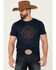 Image #1 - Cody James Men's Navy Directional Graphic Short Sleeve T-Shirt , Navy, hi-res