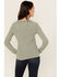 Image #4 - White Crow Women's Solid Long Sleeve Waffle Knit Shirt, Green, hi-res