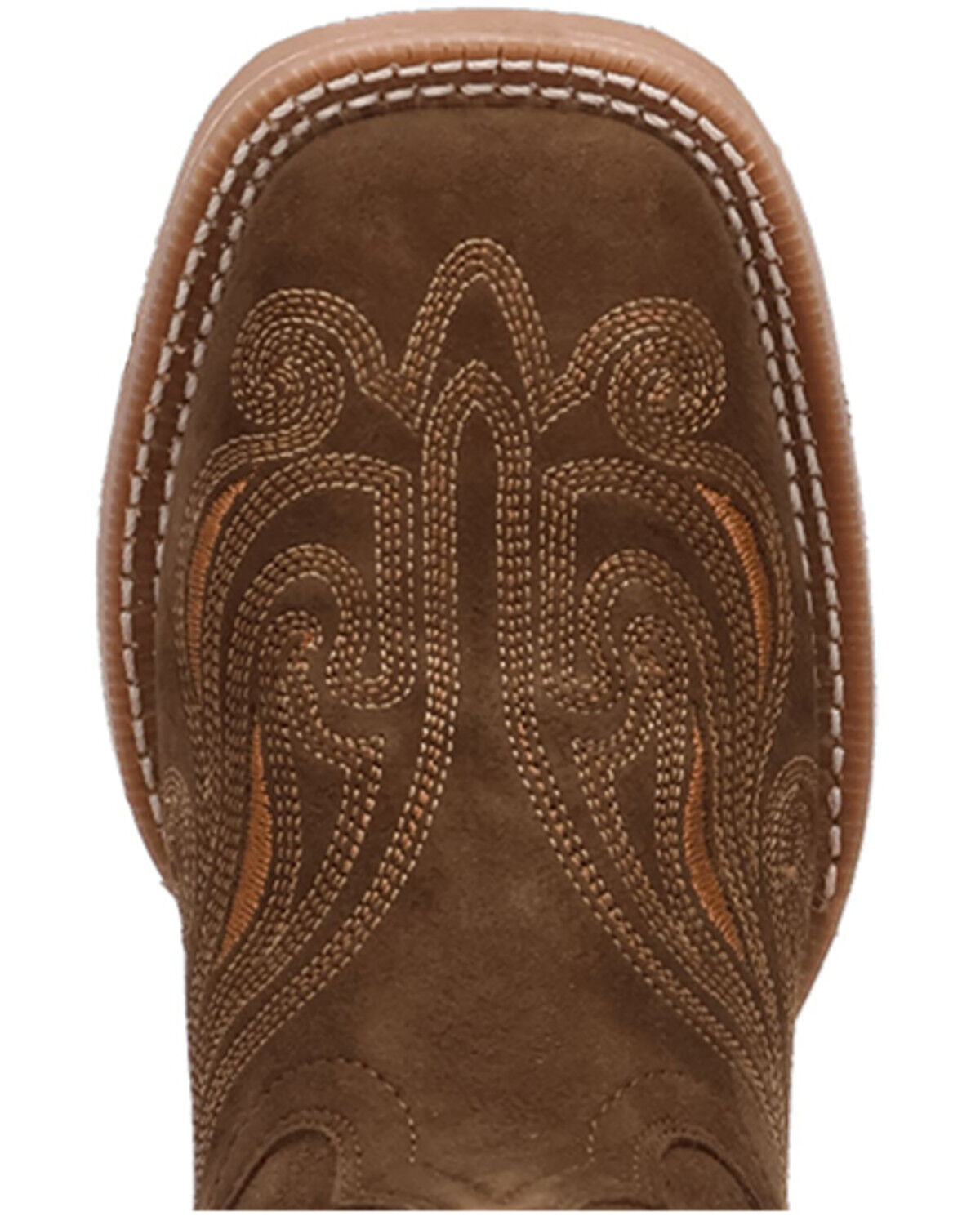 Image #6 - Laredo Women's Millie Suede Western Boots - Broad Square Toe, Olive, hi-res