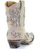 Corral Women's Metallic Glitter Inlay & Crystal Boots - Snip Toe, White, hi-res