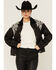 Image #1 - Miss Me Women's Winged Faux Leather Jacket, Black, hi-res