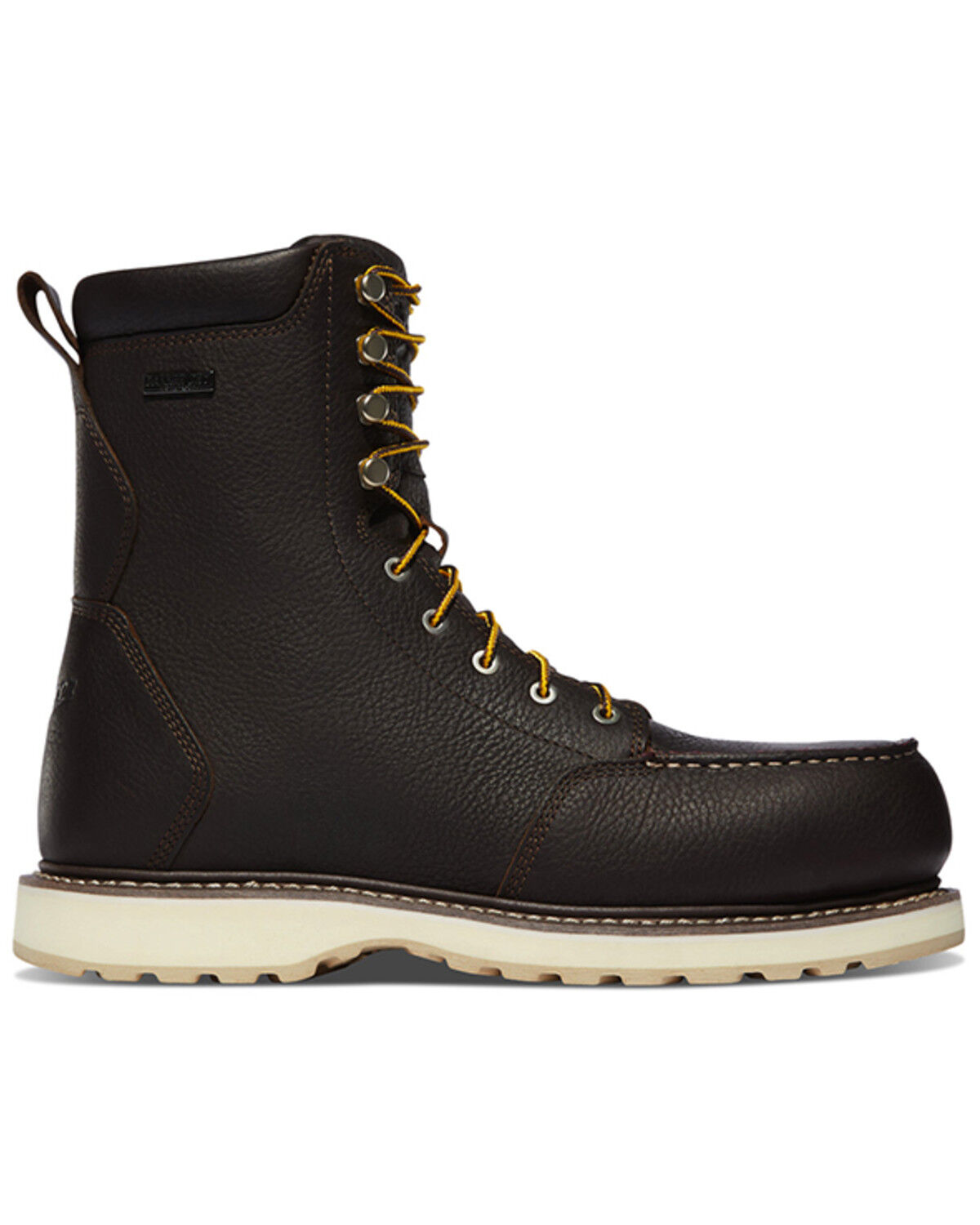 Image #2 - Danner Men's 8" Cedar River Moc Work Boots - Soft Toe, Dark Brown, hi-res