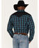 Image #4 - Moonshine Spirit Men's Bandit Small Plaid Print Pearl Snap Western Shirt , Black, hi-res