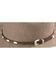 Concho Embellished Leather Hat Band, Brown, hi-res