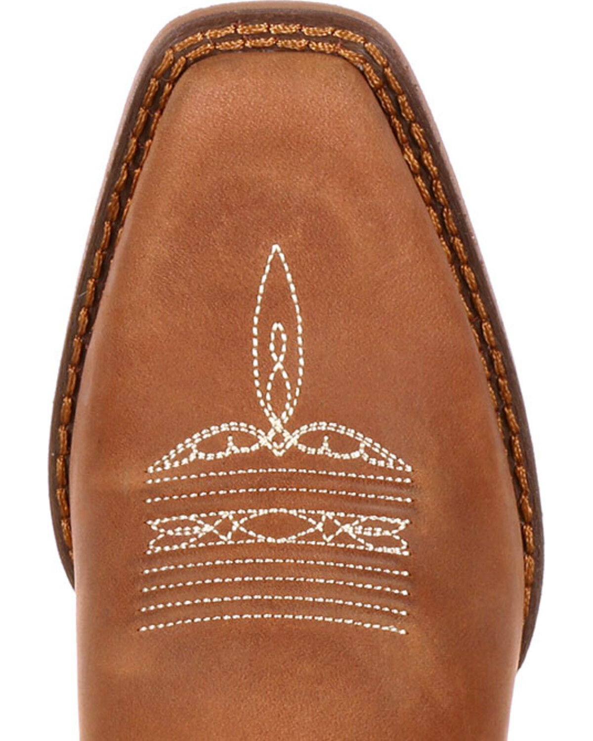 Image #6 - Durango Women's Distressed Flag Western Boots - Square Toe, Brown, hi-res