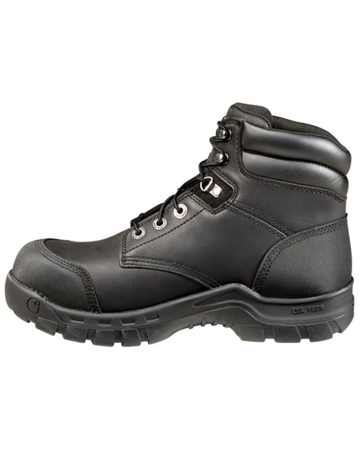 Image #3 - Carhartt Men's 6" Rugged Flex Waterproof Work Boots - Composite Toe, Black, hi-res