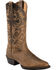 Image #1 - Ariat Men's Heritage Western Performance Boots - Medium Toe, Distressed, hi-res