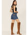 Image #3 - Wrangler Women's Seaside High Rise A-Line Cutoff Shorts, Blue, hi-res