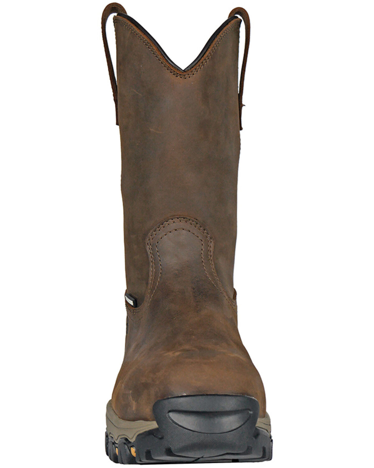 Image #4 - Hoss Men's 11" Waterproof Wellington Work Boots - Composite Toe, Brown, hi-res
