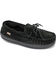 Lamo Footwear Men's Leather Moccasin Slippers - Moc Toe, Black, hi-res