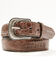 Image #1 - Cody James Men's Amarillo Exotic Caiman Leather Belt, Brown, hi-res