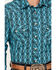 Image #3 - Rock & Roll Denim Men's Southwestern Print Vintage Stretch Western Shirt, Turquoise, hi-res