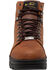 Image #3 - AdTec Men's 6" Leather Hiker Work Boots - Steel Toe, Brown, hi-res