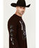 Image #2 - Moonshine Spirit Men's Skully Graphic Long Sleeve T-Shirt, Burgundy, hi-res