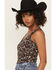 Image #2 - Originality Women's Lace Leopard Print Corset Top, Brown, hi-res
