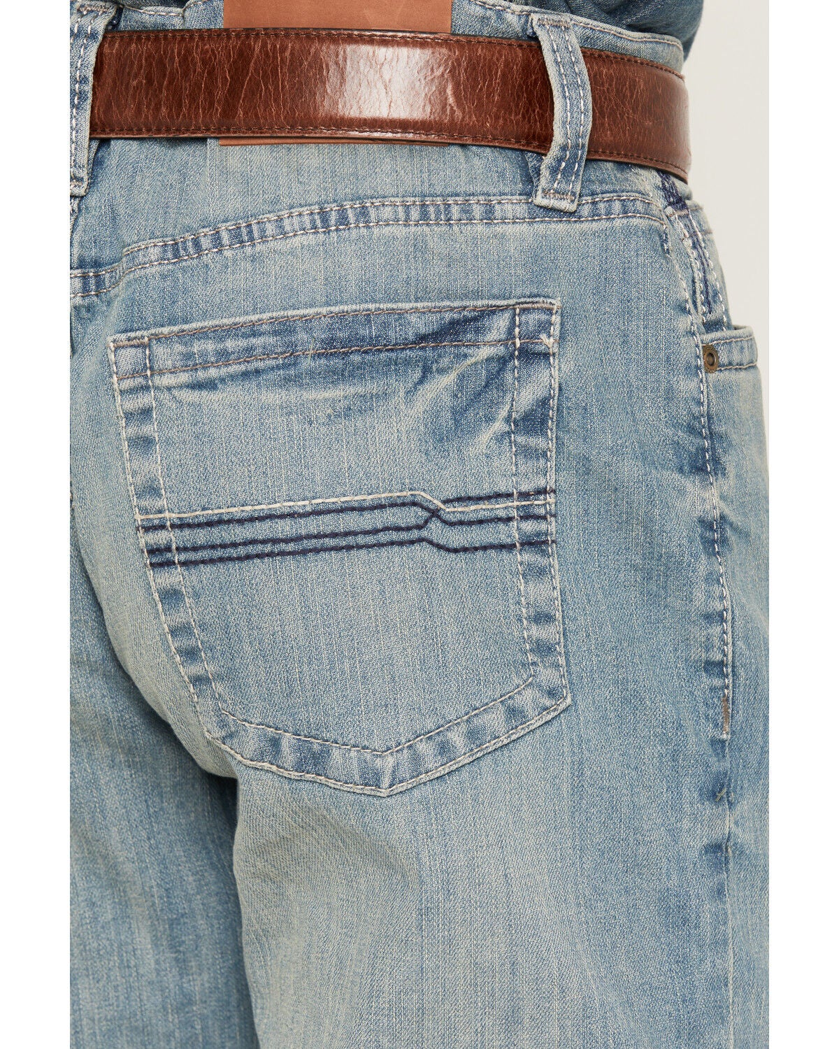 Image #4 - Cody James Men's Hamshackle Wash Duke Relaxed Bootcut Stretch Denim Jeans, Blue, hi-res