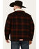 Image #4 - Cinch Men's Plaid Print Sherpa Lined Trucker Jacket, Red, hi-res