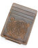 Cody James Men's Croc Embossed Money Clip Wallet, Chocolate, hi-res