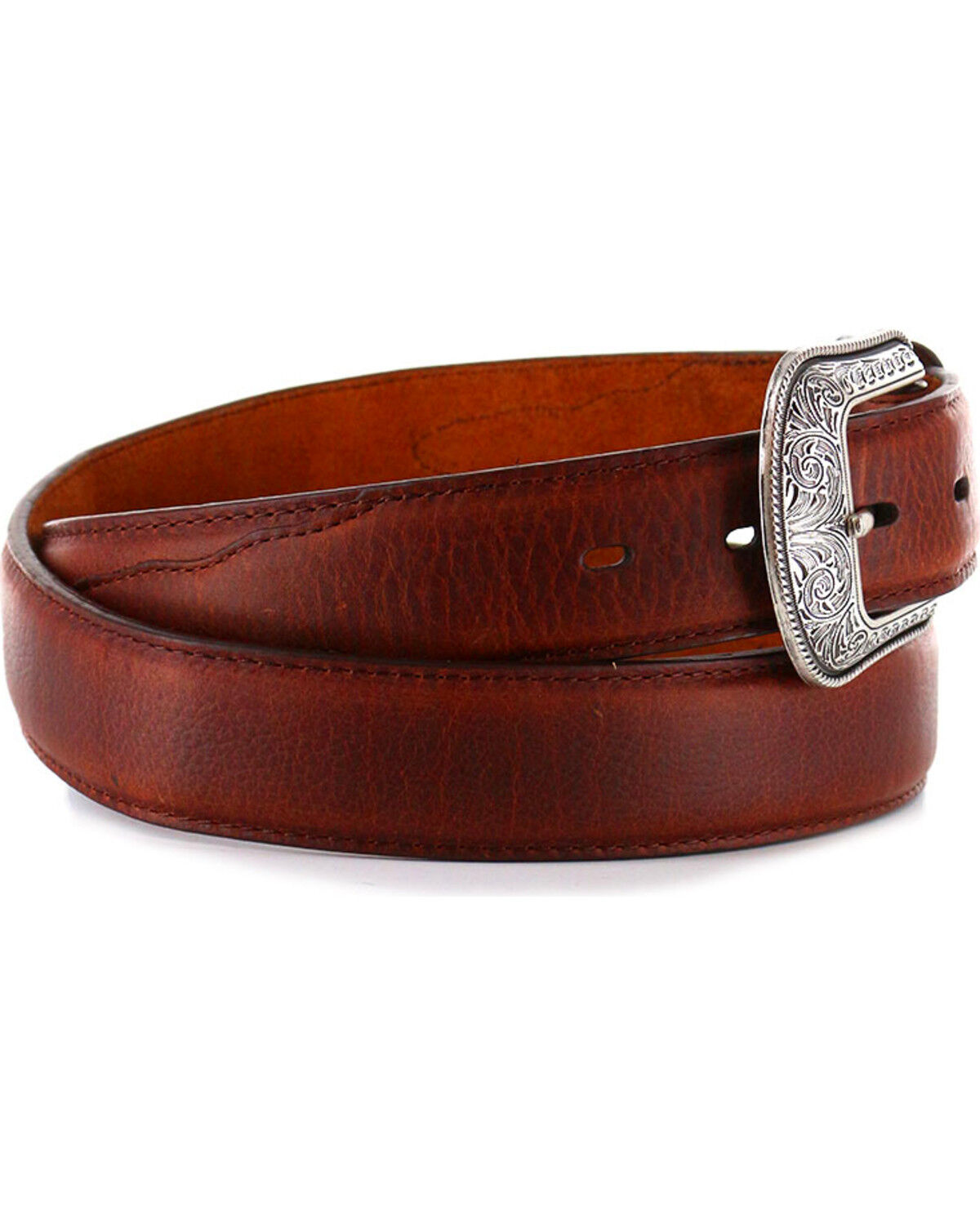Image #2 - 3D Men's 1 1/2" Basic Western Belt, Brown, hi-res