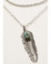 Shyanne Women's Mystic Summer Feather Pendant Jewelry Set, Silver, hi-res