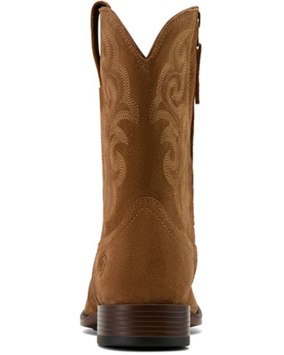 Image #3 - Ariat Men's Bodie Suede Western Boots - Square Toe, Chestnut, hi-res
