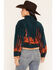 Image #4 - Panhandle Women's Desert Print 1/4 Zip Sherpa Pullover, Teal, hi-res