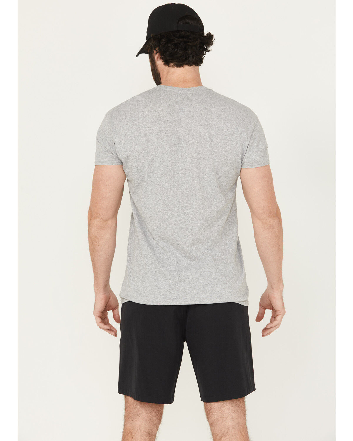 Image #3 - Cinch Men's ARENAFLEX® Solid Shorts, Black, hi-res