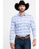 Scully Signature Soft Series Men's Multi Med Plaid Long Sleeve Western Shirt, Blue, hi-res
