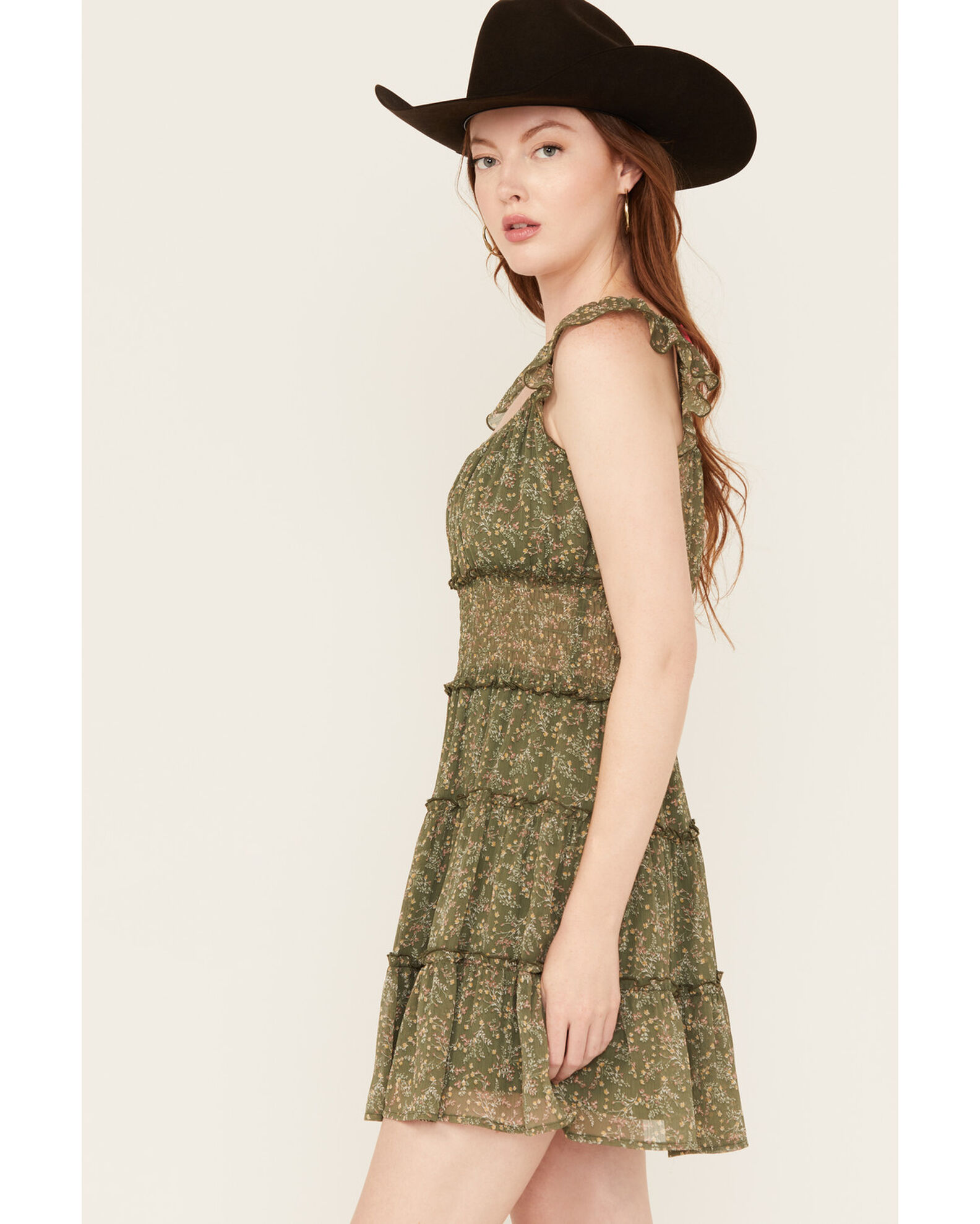 Trixxi Women s Floral Print Sleeveless Mini Dress