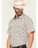 Image #2 - Cody James Men's High Plains Southwestern Print Short Sleeve Snap Western Shirt, Tan, hi-res