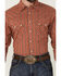 Image #3 - Cinch Men's Floral Striped Print Long Sleeve Snap Western Shirt, Orange, hi-res