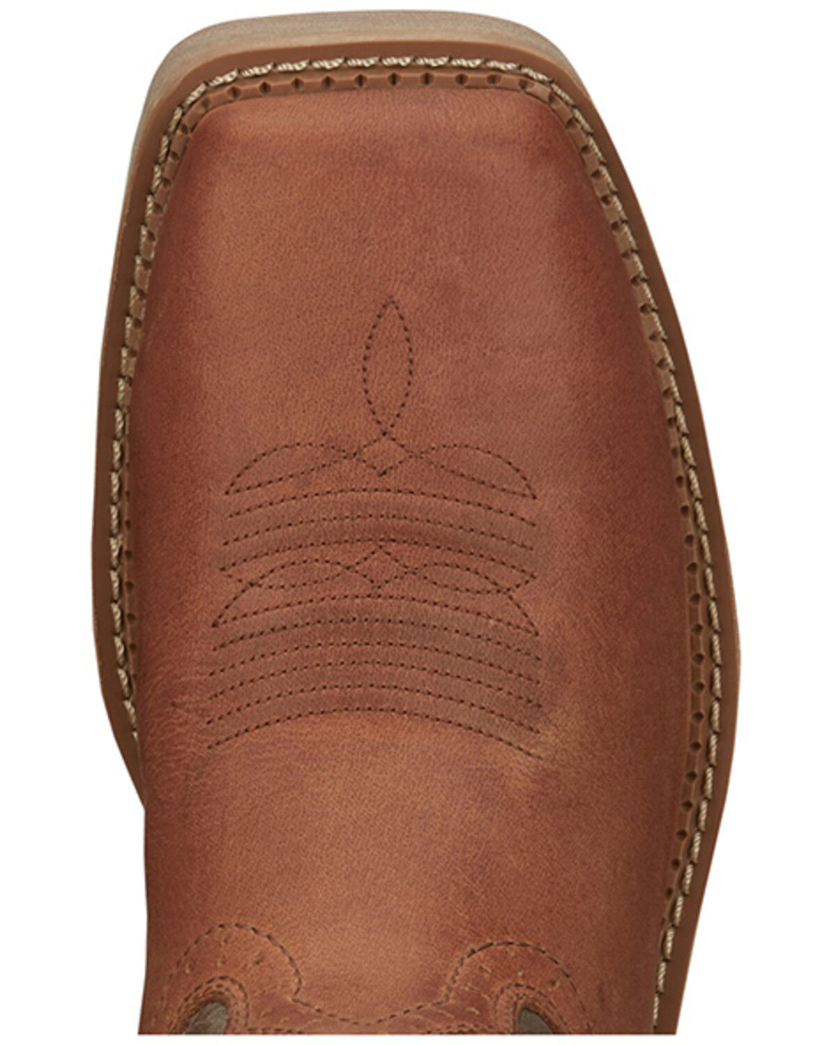 Image #6 - Justin Men's Stampede Bolt Pull On Western Work Boots - Nano Composite Toe, Brown, hi-res